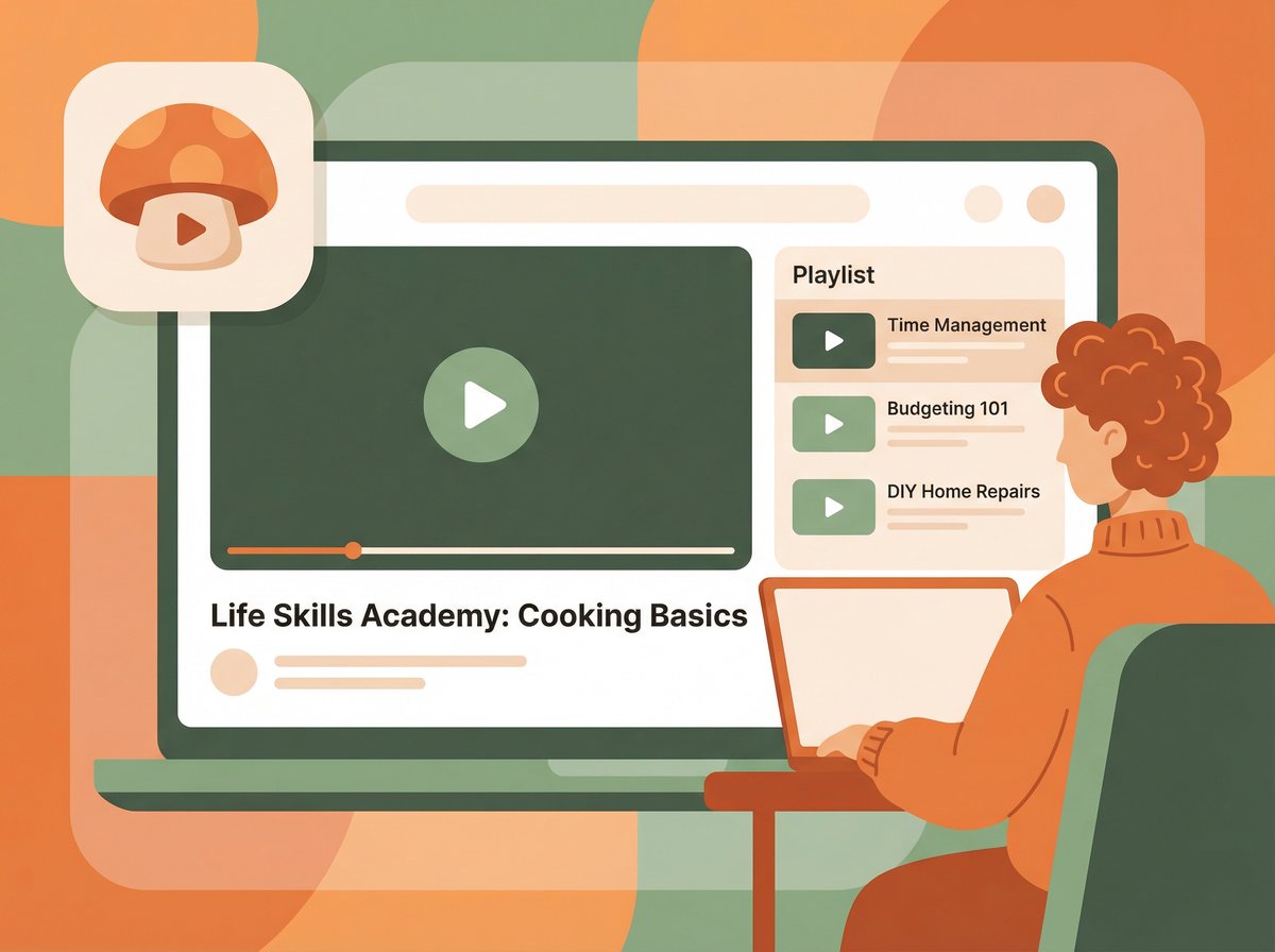 蘑菇视频-视频教程学习场景